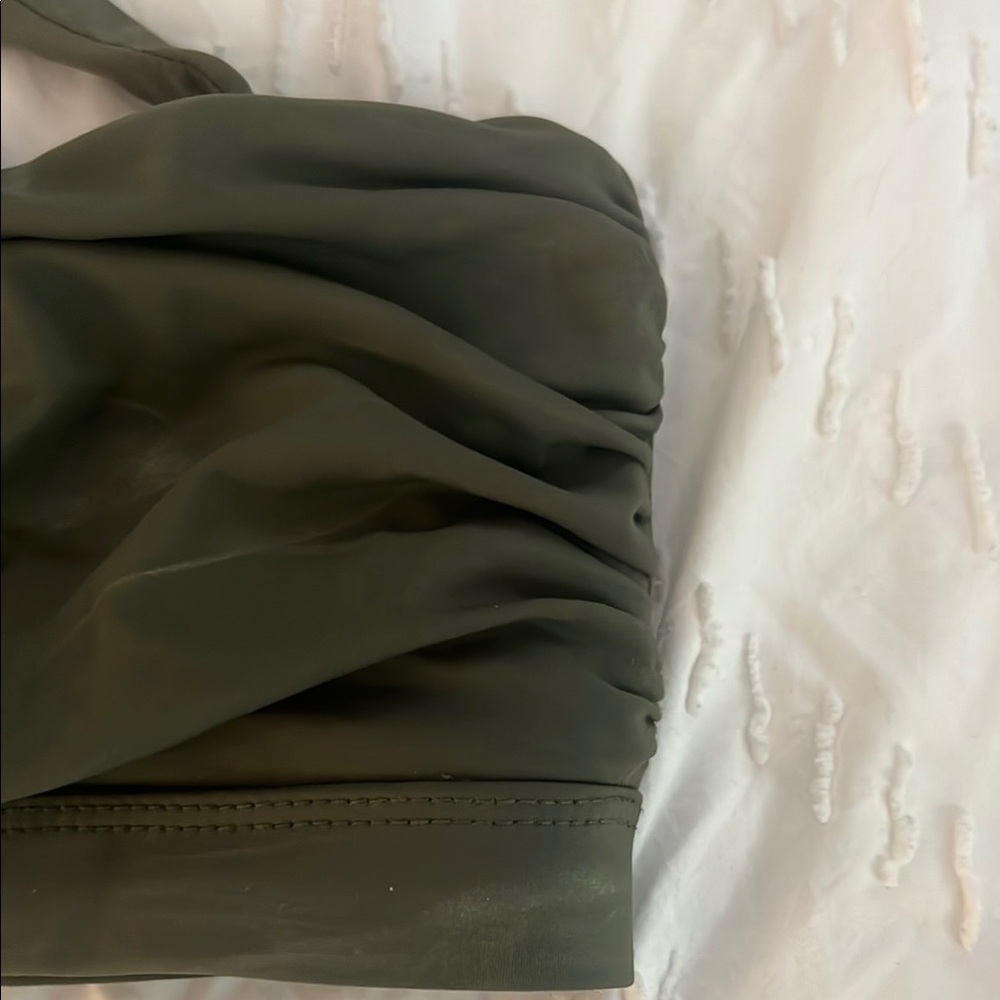 Dark Green Bikini Top - Picture 5 of 7